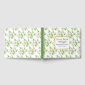 Klassieke zomerse bloemen bruiloft gastenboek (Volledig)