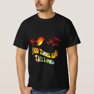 Klassieke zomerse gebruinde lijnen t-shirt