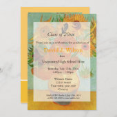 Klassieke zonnabloemen afstudeerproject kaart (Voorkant / Achterkant)