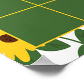 Klassieke Zonnebloemveld Onderwijzerskalender Poster (Hoek)