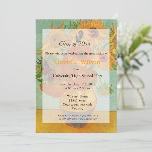 Klassieke zonnestroom afstudeerproject kaart (Staand voorkant)