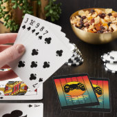 Klassieke Zonsondergang Gamer Computerspel Pokerkaarten (Insitu)