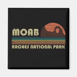 Klassieke zonsondergang Moab Utah - Arches Nationa Magneet