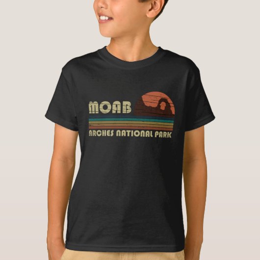 Klassieke Zonsondergang Moab Utah - Arches Nationa T-shirt (Voorkant)