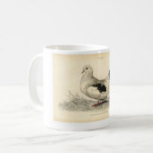 Klassieke zoölogische Etching - Dove Koffiemok (Voorkant links)