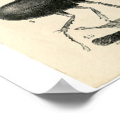 Klassieke zoölogische Etching - Insecten Poster (Hoek)