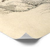 Klassieke zoölogische etsing bij bijen poster (Hoek)