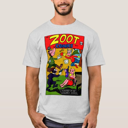 Klassieke ZOOT-strips van 1940 T-shirt (Voorkant)