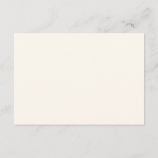 Klassieke Zwart & Ecru Monogram Bruiloft QR Code RSVP Kaartje (Achterkant)