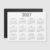 Klassieke zwart-wit 2027 kalender (Voorkant / Achterkant)