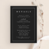 Klassieke zwart-wit bruiloft details