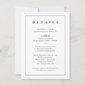 Klassieke zwart-wit bruiloft Details Behuizing (Voorkant)