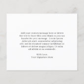 Klassieke Zwart-Wit Budget Huwelijk Bedankt Flyer (Achterkant)