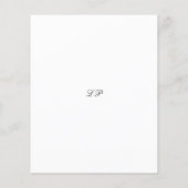 Klassieke Zwart Wit Budget Wedding Save the Date (Achterkant)