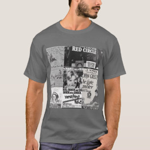 Klassieke zwart-wit film montage 7 grappig t-shirt