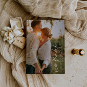 Klassieke zwart-wit foto Elegante bruiloft Save The Date