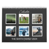 Klassieke zwart-wit galerijkalender kalender (Hoes)