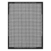 Klassieke  zwart-wit, gepersonaliseerd tafelkleed (Voorkant)