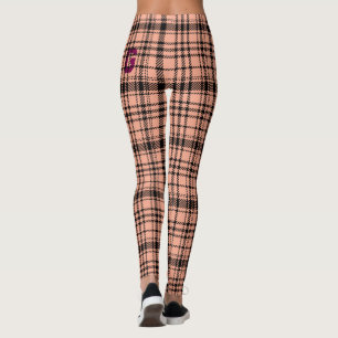 Klassieke zwart-wit geruite Leggings