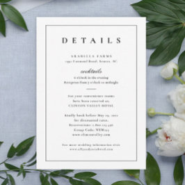 Klassieke Zwart-Wit Huwelijksdetails Bijlage