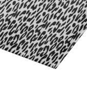 Klassieke zwart-wit luipaardprint snijplank (Hoek)