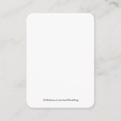 Klassieke Zwart & Wit QR Code Bruiloft RSVP Informatiekaartje (Achterkant)