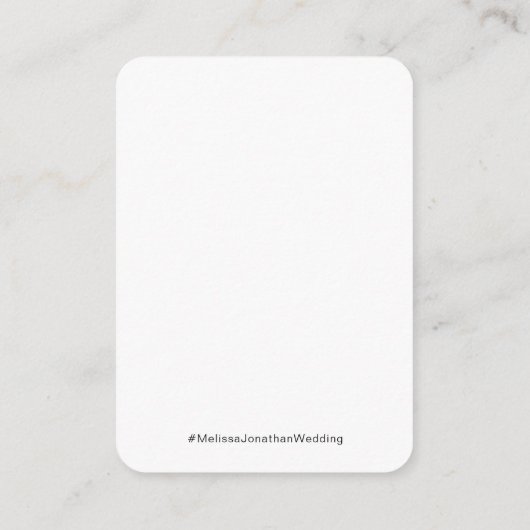 Klassieke Zwart & Wit QR Code Bruiloft RSVP Informatiekaartje (Achterkant)