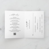 Klassieke Zwart-Wit QR-code Elegante Trouw (Binnen)