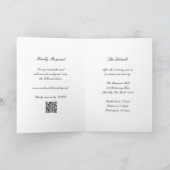 Klassieke Zwart-Wit QR-code Tijdloze Trouwdag (Binnen)
