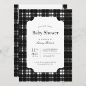 Klassieke zwart-wit Robertson Plaid Check Kaart (Voorkant / Achterkant)