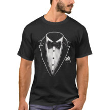 Klassieke zwart-wit smoking grafisch elegant forme