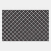 Klassieke zwart-wit Tartan Plaid Inpakpapier Vel (Voorkant 3)