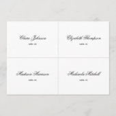 Klassieke Zwart-Wit Trouwplaatskaart DIY Kaart (Voorkant)