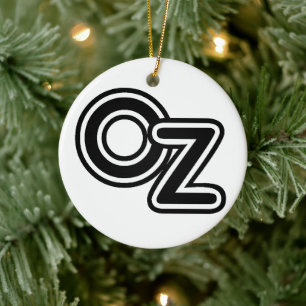 Klassieke zwart-wit Wizard of Oz-sprookje Keramisch Ornament