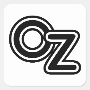Klassieke zwart-wit Wizard of Oz-sprookje Vierkante Sticker