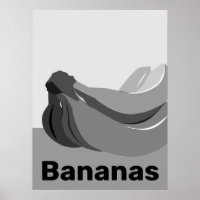 Klassieke zwart & witte banaan