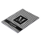 Klassieke zwart-witte hoornmond notitieboek (Linkerzijde)