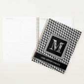 Klassieke zwart-witte hoornmond planner (Display)