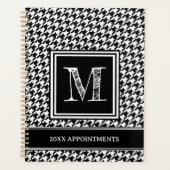 Klassieke zwart-witte hoornmond planner (Voorkant)