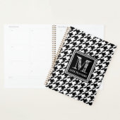 Klassieke zwart-witte hoornmond planner (Display)