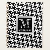 Klassieke zwart-witte hoornmond planner (Voorkant)