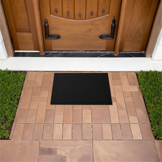 Klassieke Zwarte Accent Entryway Deurmat (Buiten)