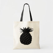 Klassieke zwarte anananas tote bag (Voorkant)