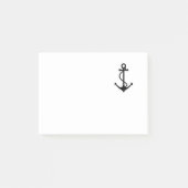 Klassieke zwarte anchor post-it® notes (Voorkant)