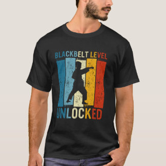 Klassieke Zwarte Band Mannen Prestatie Martial Art T-shirt