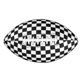 Klassieke zwarte checkboard - wit patroon american football