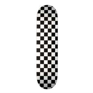 Klassieke zwarte checkboard - wit patroon persoonlijk skateboard