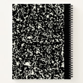 Klassieke zwarte  compositie notitieboek (Achterkant)