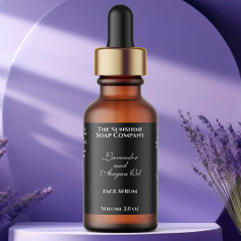 Klassieke Zwarte Cosmetica Dropper Fles Etiket