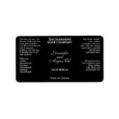 Klassieke Zwarte Cosmetica Dropper Fles Etiket (Voorkant)